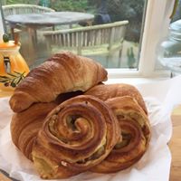  continental breakfast -freshly baked croissants 